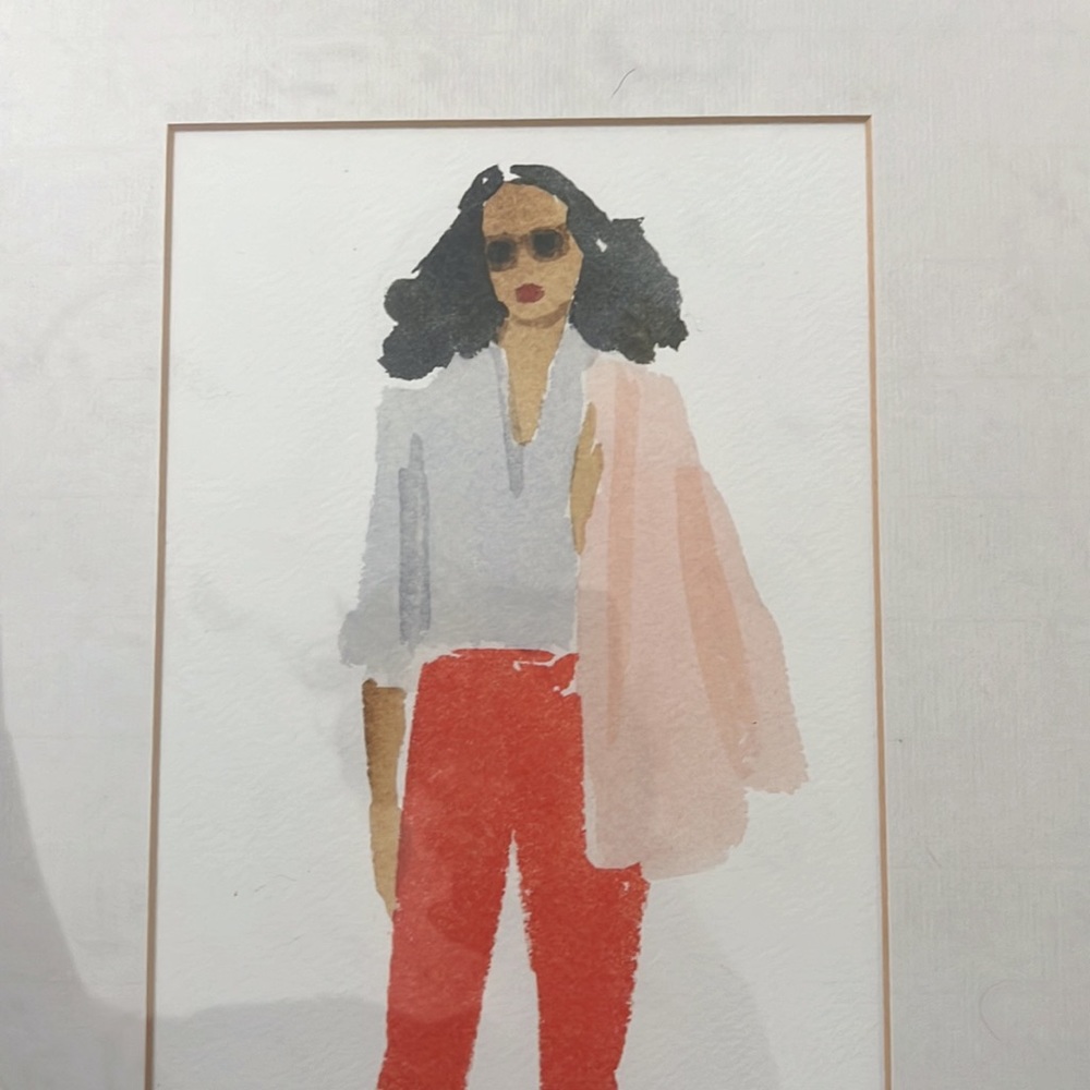 Pink Jacket Wall Art w/ frame - Picture 6 of 7